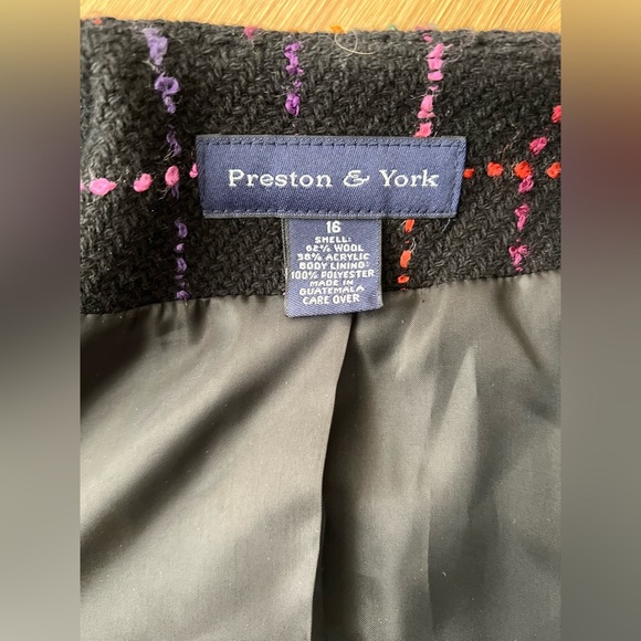 Preston & York Women’s Multicolor Blazer Classic Suit Jacket, size 16 - Picture 11 of 11